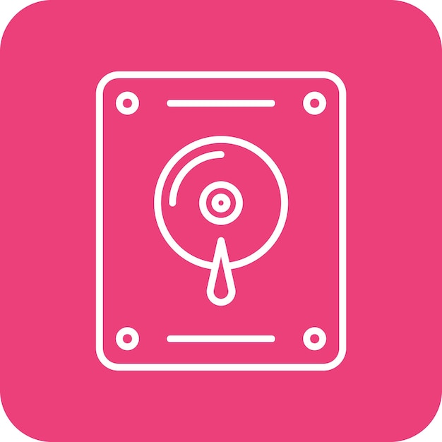 Hard Disk icon vector image Can be used for Office Stationery