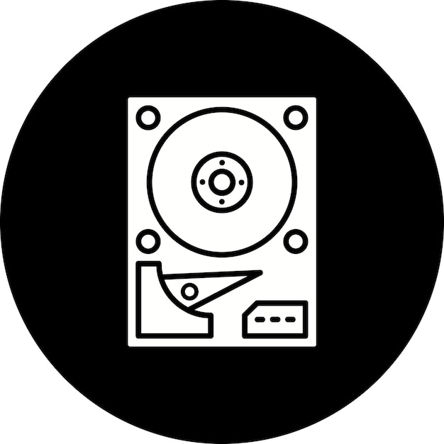 Vector hard disk icon