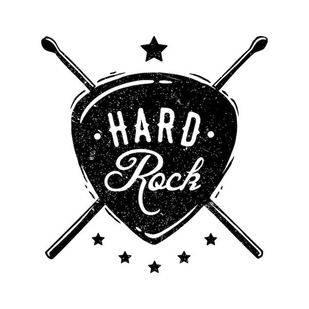 Hard rock emblem.