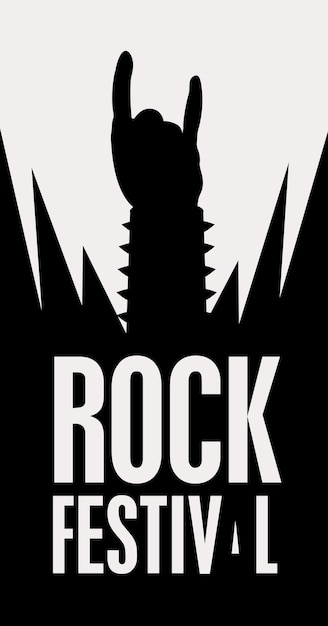 Premium Vector | Hard rock poster