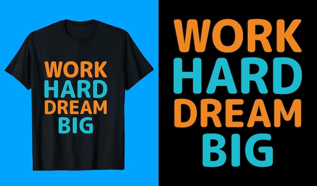 Hard werken, grote T-shirts ontwerpen.