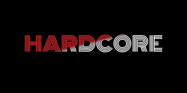 Hardcore teksteffect lettertype