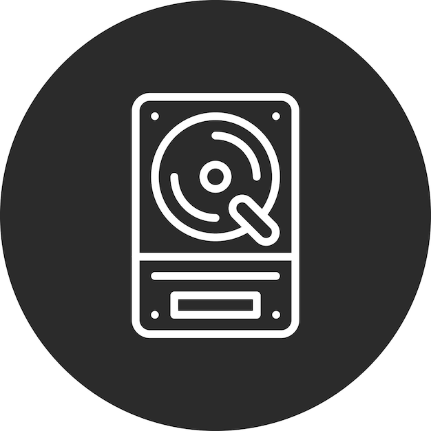 Harddisk vector icoon illustratie van Computer en Hardware icoon set