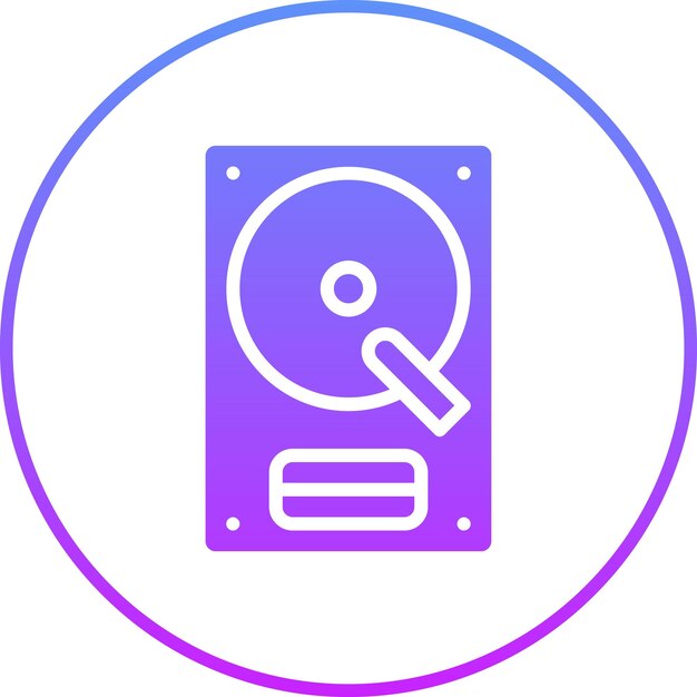 Harddisk vector icoontje illustratie van Web Hosting icoonset