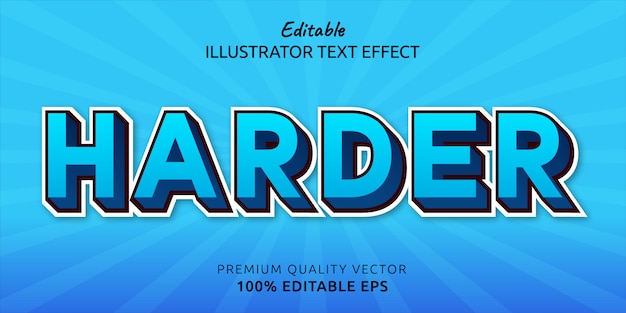 Harder Editable Text Style Effect