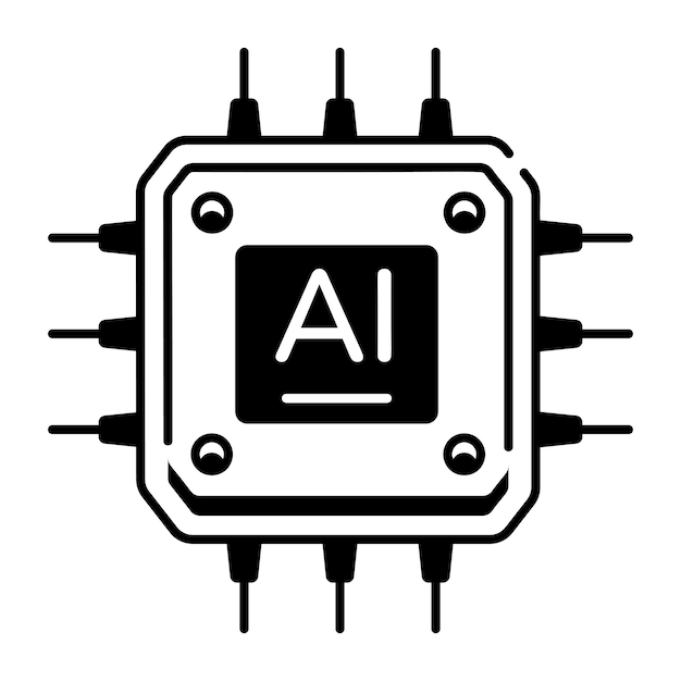 Vettore iconica di linea dei componenti hardware