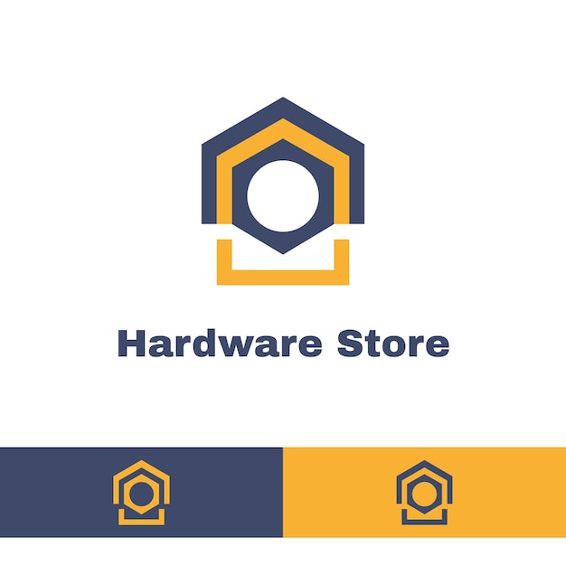 Hardware winkel logo logo icoon