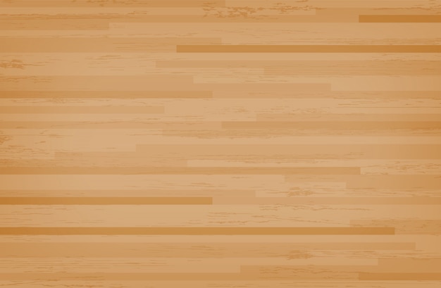 ベクトル 広葉樹のカエデバスケットボールコートの床。
