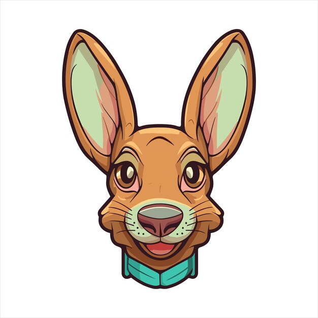 Hare Indian Dog Breed Cute Cartoon Kawaii Character Animal Pet Isolated Sticker Illustration