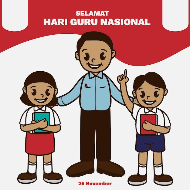 Vector hari guru nasional