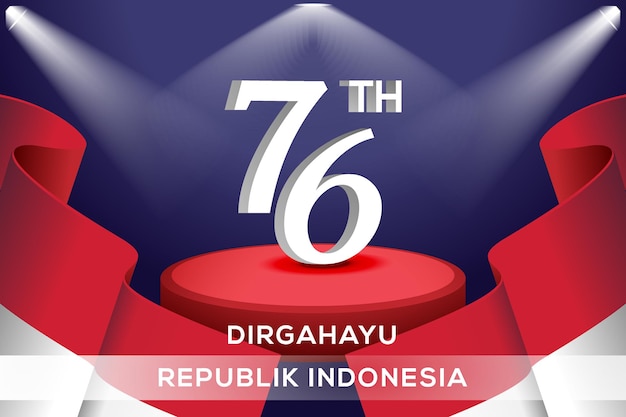 Hari kemerdekaan indonesia ke 76 giorno dell'indipendenza dell'indonesia