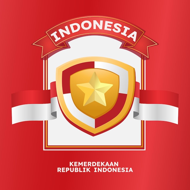 hari kemerdekaan Indonesië betekent Indonesische onafhankelijkheidsdag poster social media post