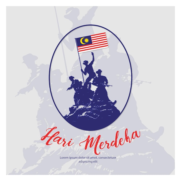 Vector hari merdeka flag