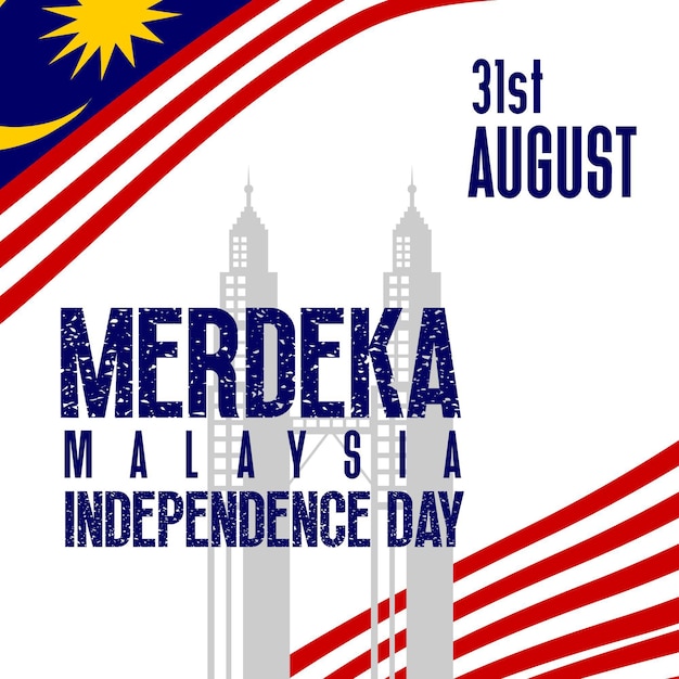 Hari merdeka malaysia template