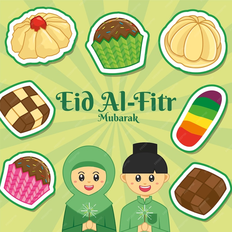 Premium Vector Hari Raya Aidilfitri Or Eid Alfitr Vector Illustration