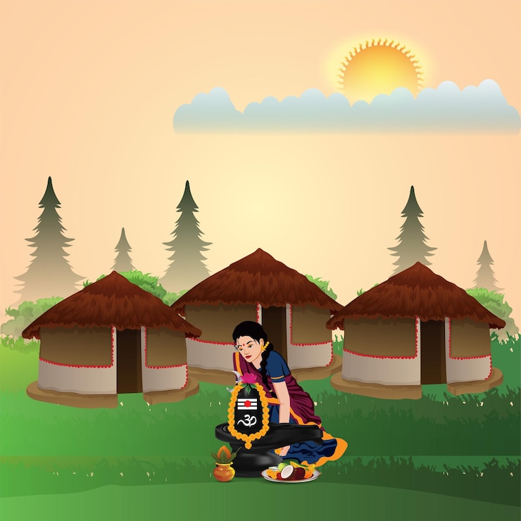 वेक्टर hariyali teej banner design template
