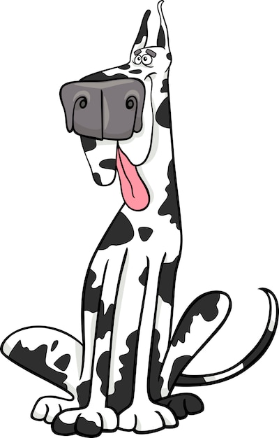 harlequin hond cartoon afbeelding