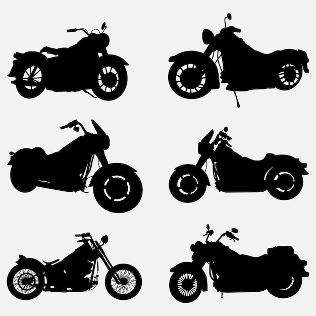 Harley davidson silhouette design template