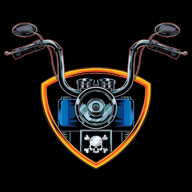 Vector harley vintage logo ontwerp illustratie