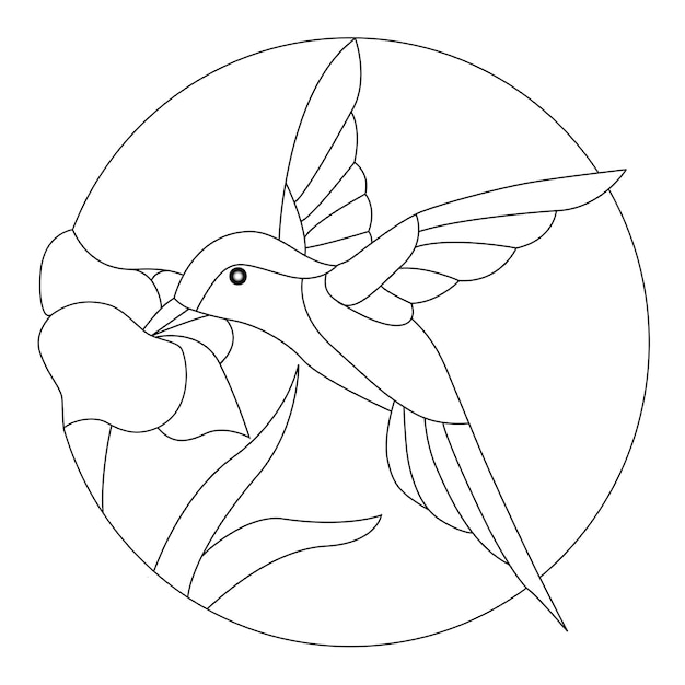 Harming Bird Coloring Page