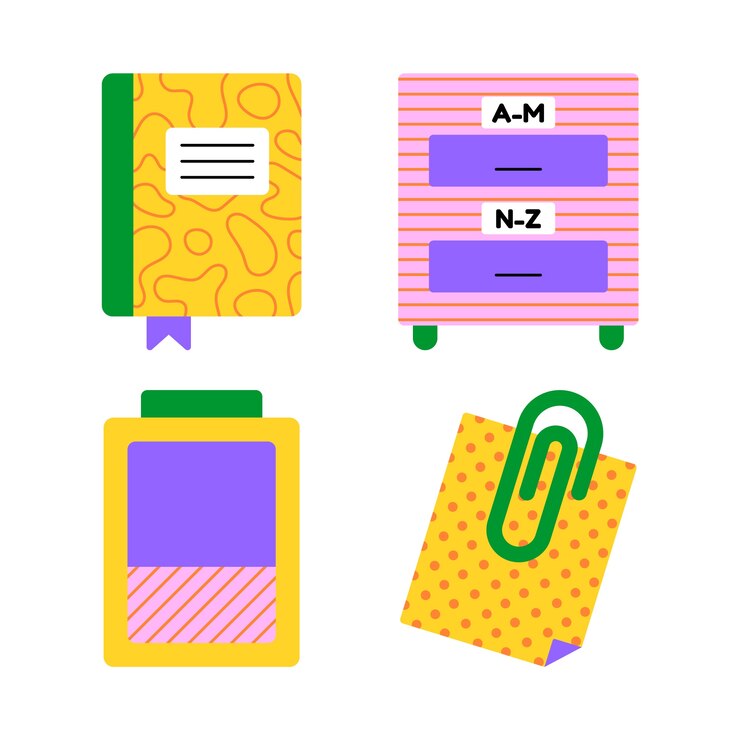 Vector harmony essentials stickers collection