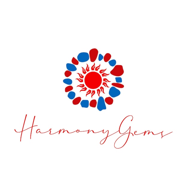 Логотип Harmony Gems Монограмма Harmony gemsПринт