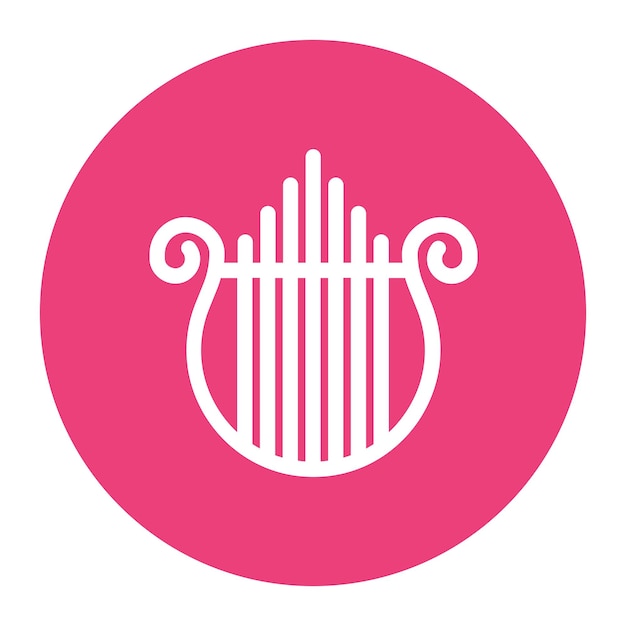 Harp icon vector image Can be used for Instrument