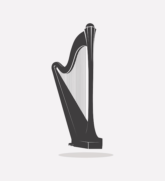 Vector harp vector logo