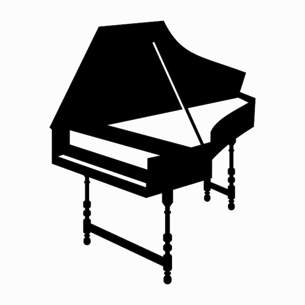 Harpsichord, big musical instrument icon