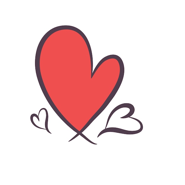 Hart en valentine icoon voor valentine liefde