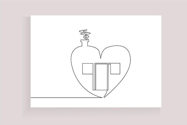 hart gezondheid woningbouw pictogram lijntekeningen