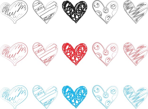 hart illustratie hart ontwerp icoon platModerne platte valentine liefde tekens symbool voor website ontwerp