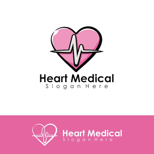 Hart medische logo afbeelding