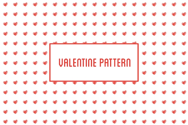 hart naadloos patroon. St Valentine ontwerp van harten hand getrokken kunst pictogrammen.