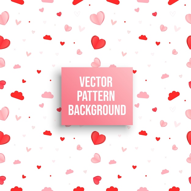 Vector hart naadloze patroon happy valentine's day special