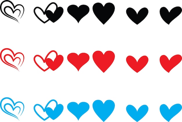 Hart svg bundle hearts svg love svg valentine days svg cute heart cut files hart iconen dxf