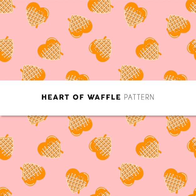 Hart van wafelpatroon