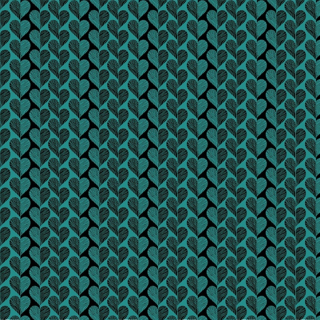 Vector hartpatroon afdruk of geschenkpapierverpakking digitale afdruk textiel afdruk