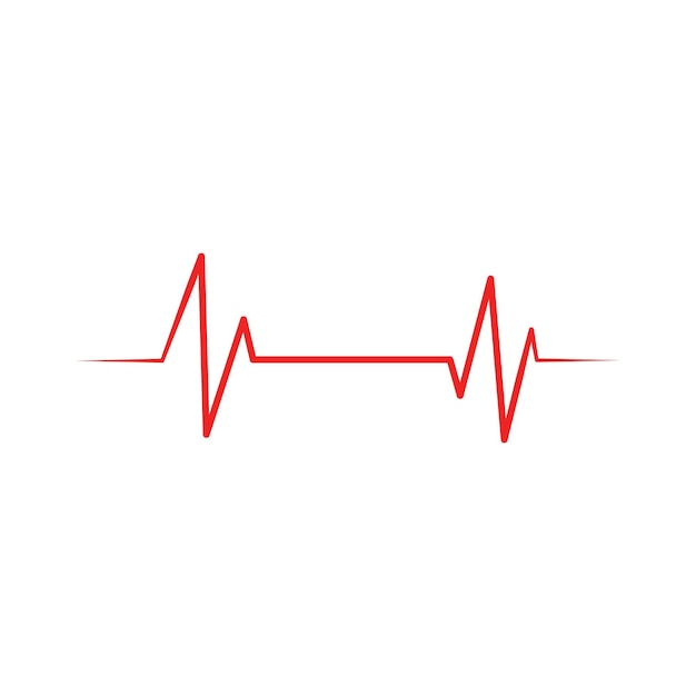 Hartslag Cardiogram Pictogram Vector Logo