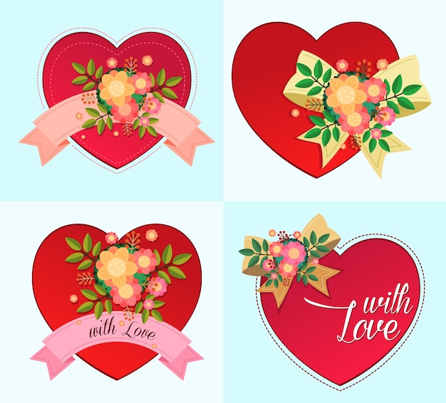 hartsymbool voor verschillende doeleinden en evenementen, zoals valentijn en bruiloft