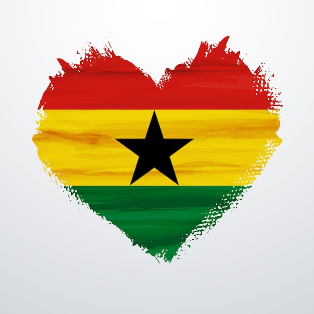 Hartvormige vlag van ghana