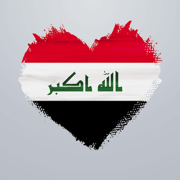 Hartvormige vlag van Irak