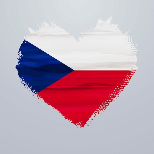 Hartvormige vlag van tsjechië