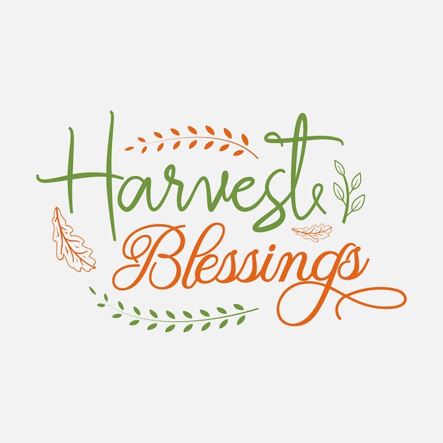 Harvest Blessings vector illustratie typografie voor t-shirt poster