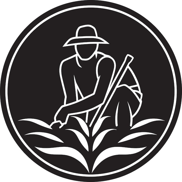 Harvest Horizon Agriculture Logo Vector Icon Agronomy Artistry Farming Logo Design Art