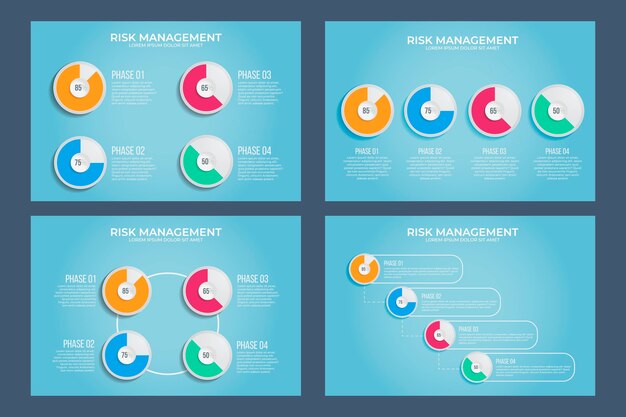 Harvey ball diagrams infographic