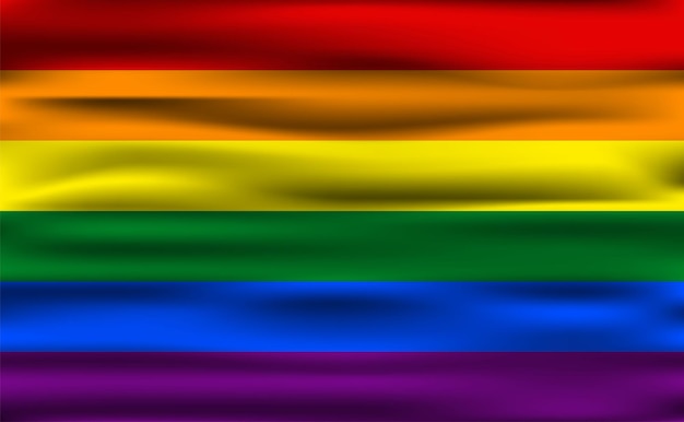 Vector harvey milk day on may 22 - horizontal banner template. rainbow lgbtq gay pride flag colors striped