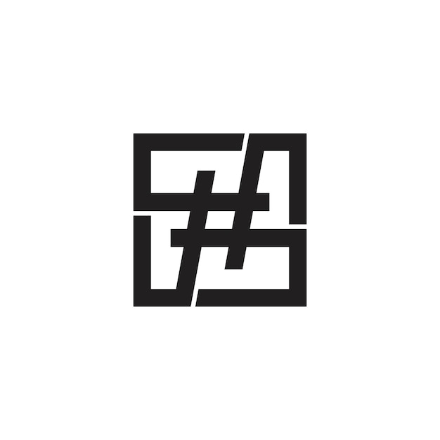 Hashtag vector logo pictogrammalplaatje