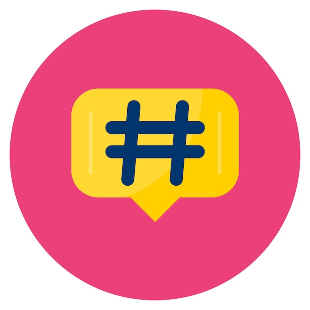 Vector hashtags icon vector image can be used for copywriting