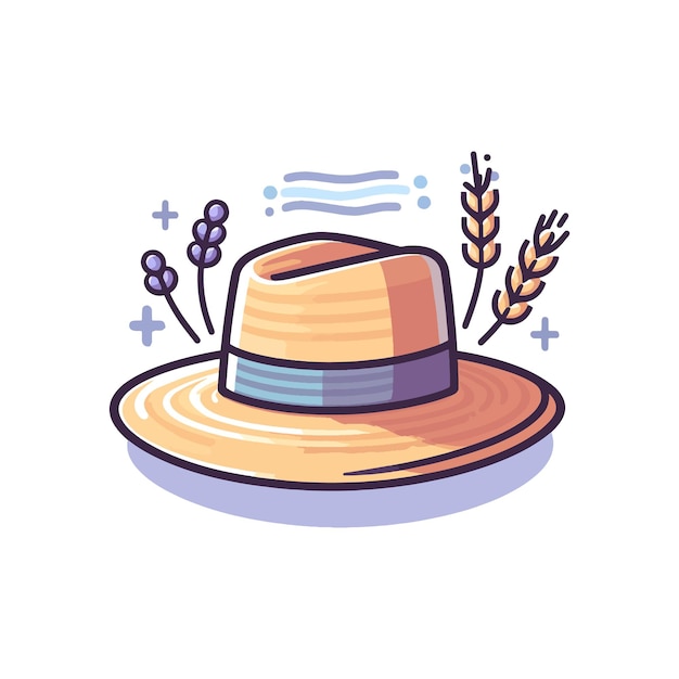 Vector hat cap collection vector illustration on a white background